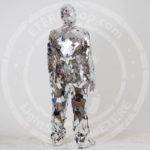 Mirror man glass suit with the cap view from back