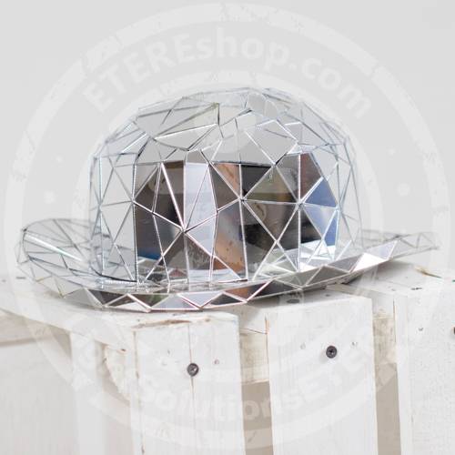 Mirrored hat of Mirror man performance costume