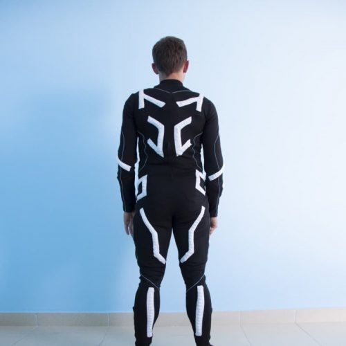 SMART LED flyboard suit model MOTUS full back view