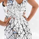 Shotting of new mirror dress waist area