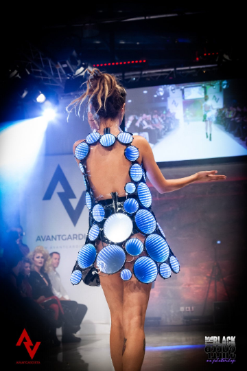 led lights for clothing. Dress with infinity mirrors