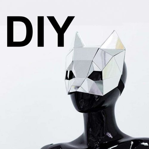 DIY Mirror Kitty 3D mask
