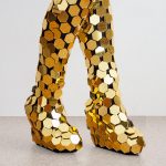 Gold Disco Ball boots