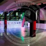 Club hall decorated with LED Grid Wall