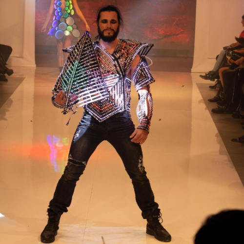 Cage armor costume festival clothing