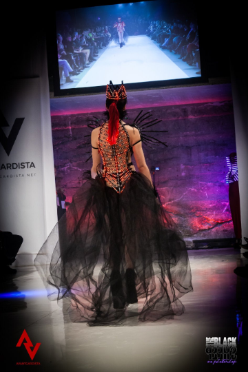 Black Queen light dance stage outfit