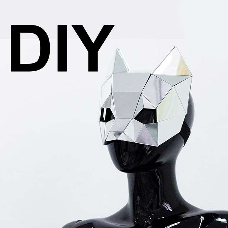 Kitty DIY mirror mask