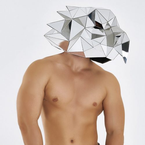 Eagle-Mardi-gras-animal-mirror-mask eagle-mirror-mask