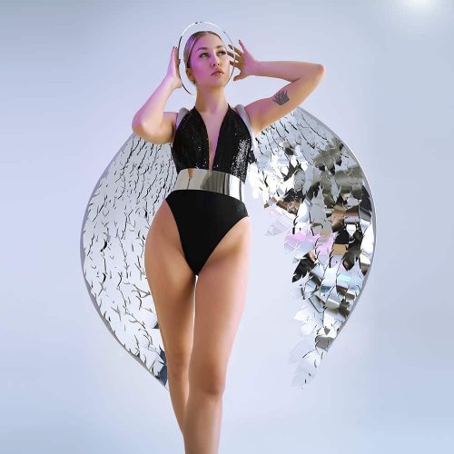 Silver Angel Cosplay Mirror Wings by ETERESHOP
