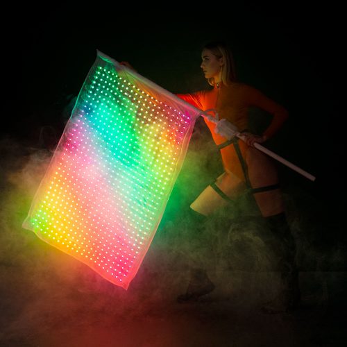 Smart Pixel Light Up Flag with 1428 LEDs ETERESHOP Design