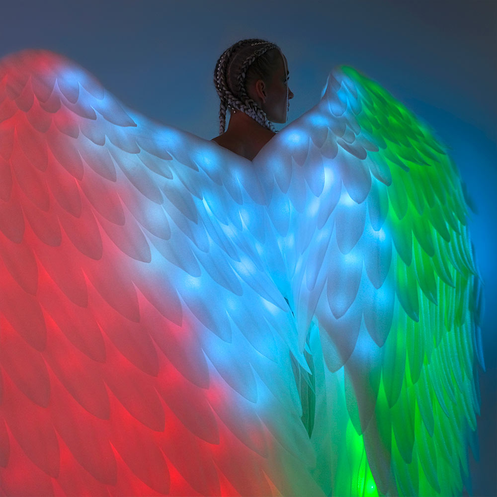 Cosplay Angel Costume with LEDs