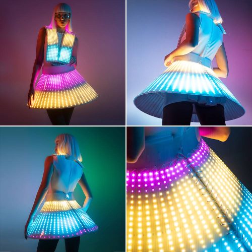 glow in the dark prom dress