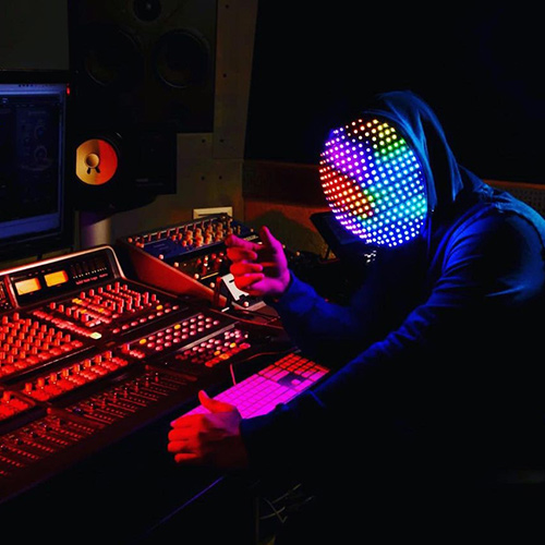 led dj helmet