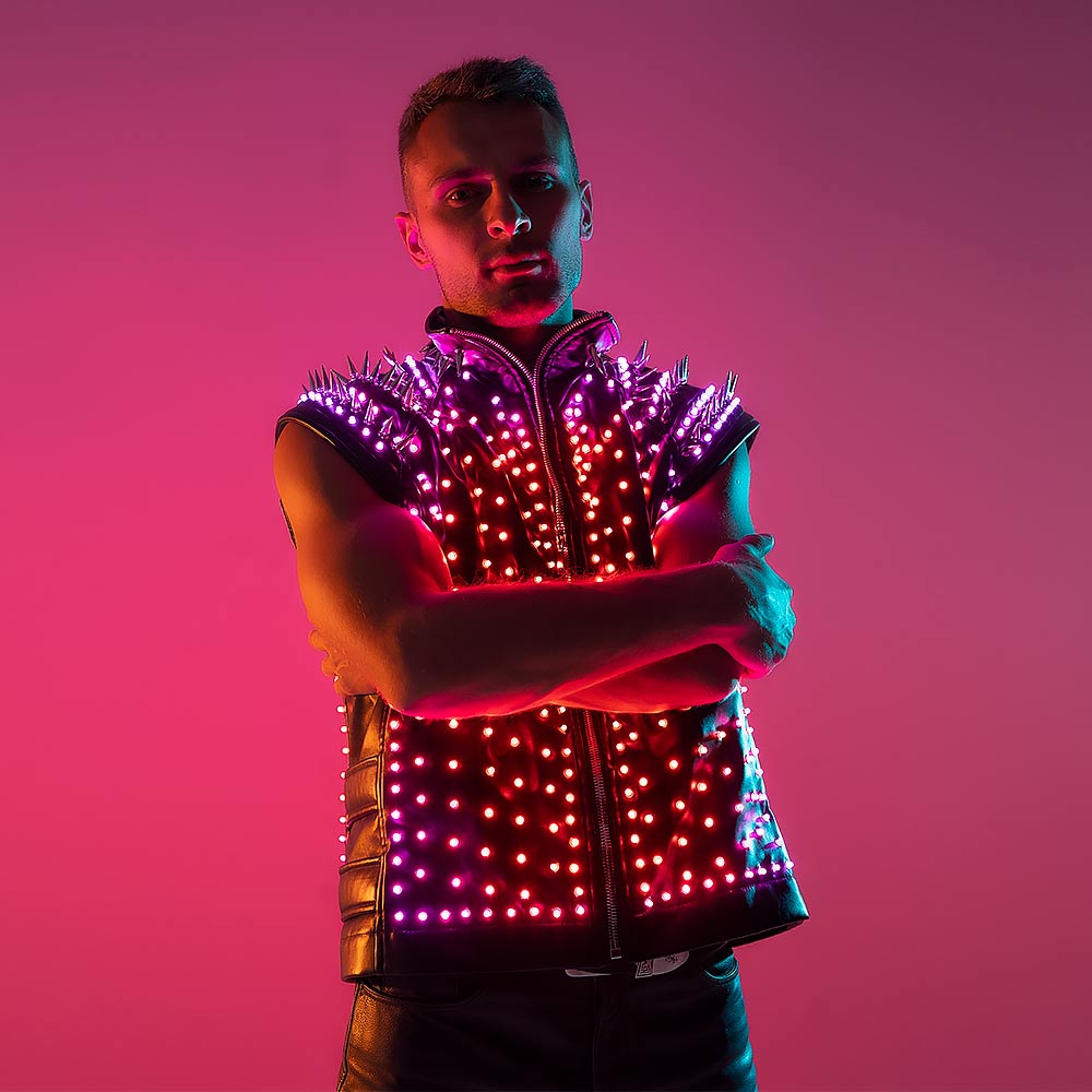 Light-up-black-studded-vest