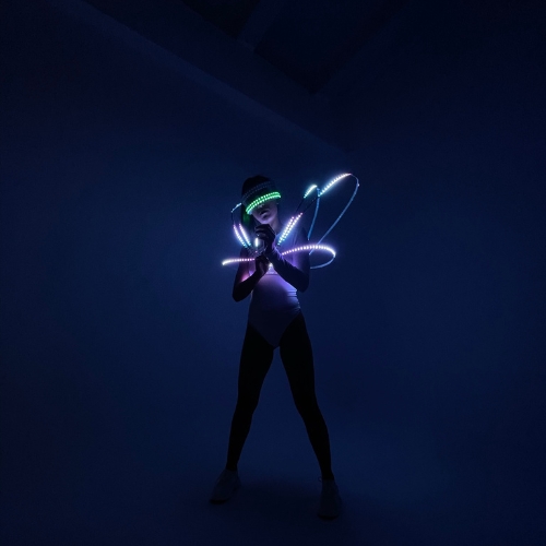 LED cage outfit for dancing on stage