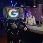cosplay led lighting helmet TV to order