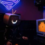 dj helmet with leds