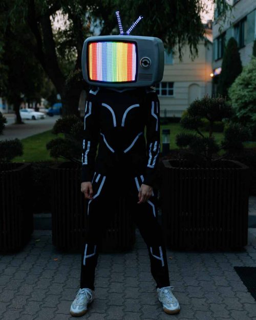 led light up cosplay helmet