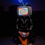 lighting helmet for dj
