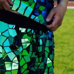 mirrored soccer player costume for the festival