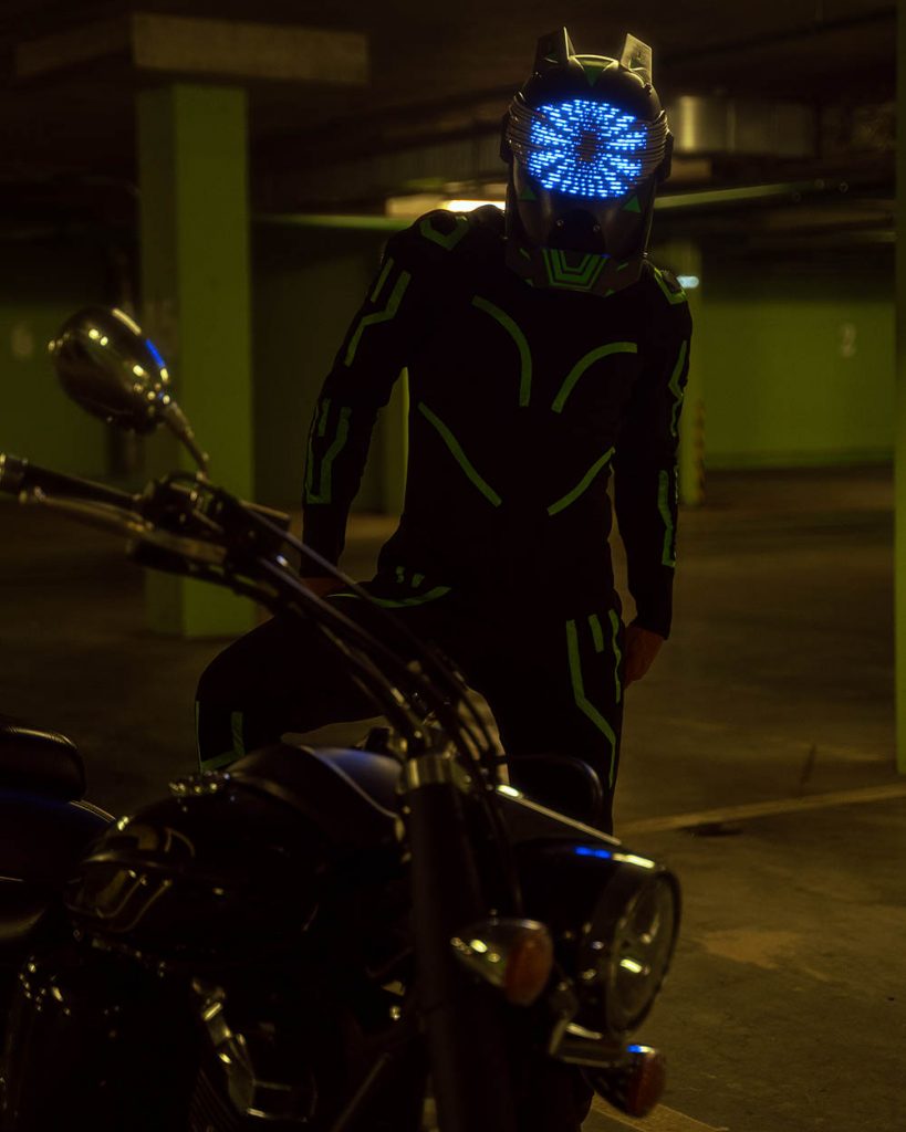 Programmable Led Helmet Programmable LED light up helmet - by ETERESHOP