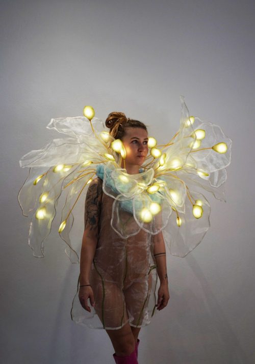 LED Flower Shoulder Cape with 340 LEDs Shawl Costume LED Flower Shoulder Cape with 340 LEDs Shawl Costume