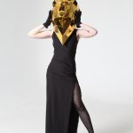 3D Gold Mirror Lion Mask ETERESHOP