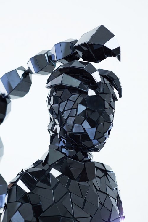 Black Mirror Mask for a Scorpion Costume