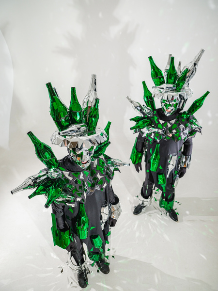Carnival Mirror Costumes of Broken Bottles