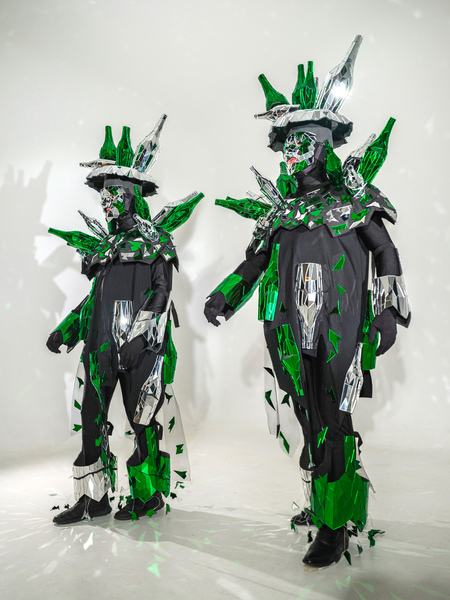 Custom Parade Costumes with Mirror Tiles