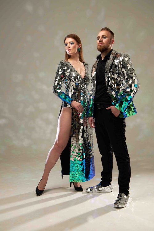 Stage Mirror Costumes for a Couple of Performers